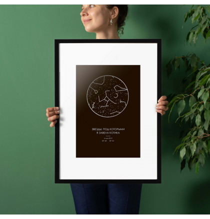 Постер "Звездное небо" персонализированный А2, фото 4, цена 780 грн